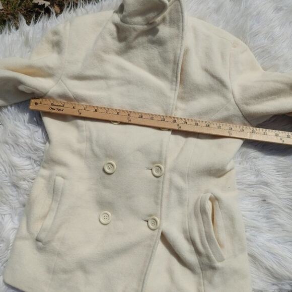 Anne Klein Size Small White Ivory Peacoat Winter Warm AK Long Sleeve Snow - Picture 6 of 11